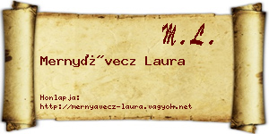 Mernyávecz Laura névjegykártya